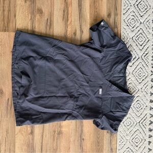 Figs Women's Scrub Top and jogger set in Dark Gray